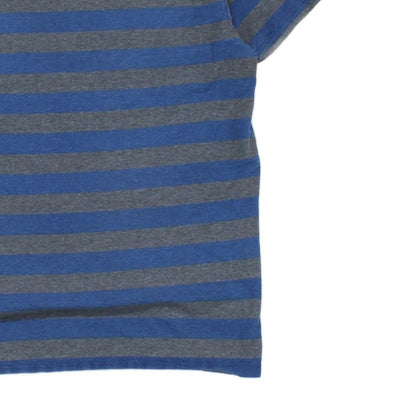 Mens Striped T-Shirt Crew Neck Short Sleeve