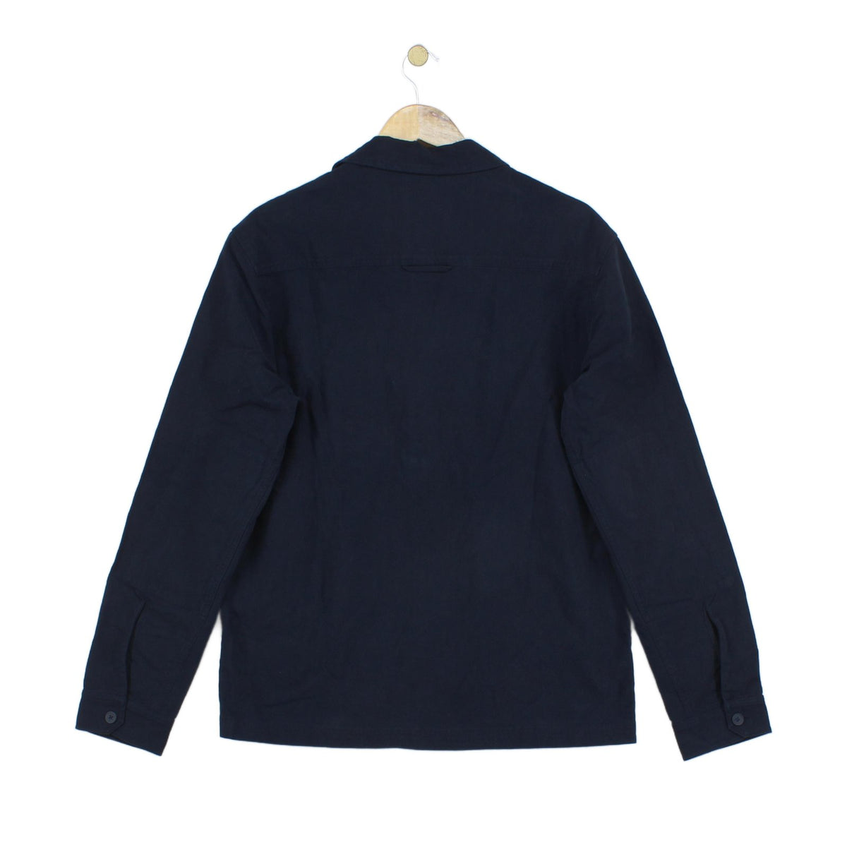 Mens Jacket Button Up Collared Long Sleeve