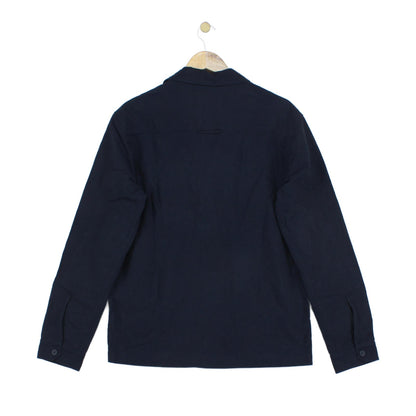 Mens Jacket Button Up Collared Long Sleeve