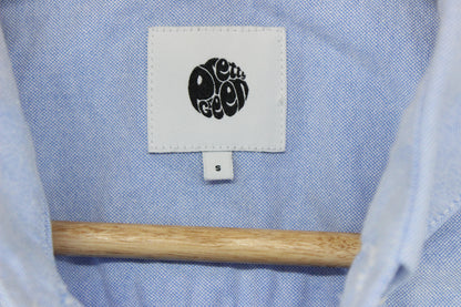 Mens Shirt Short Sleeve Collared Button Up Summer