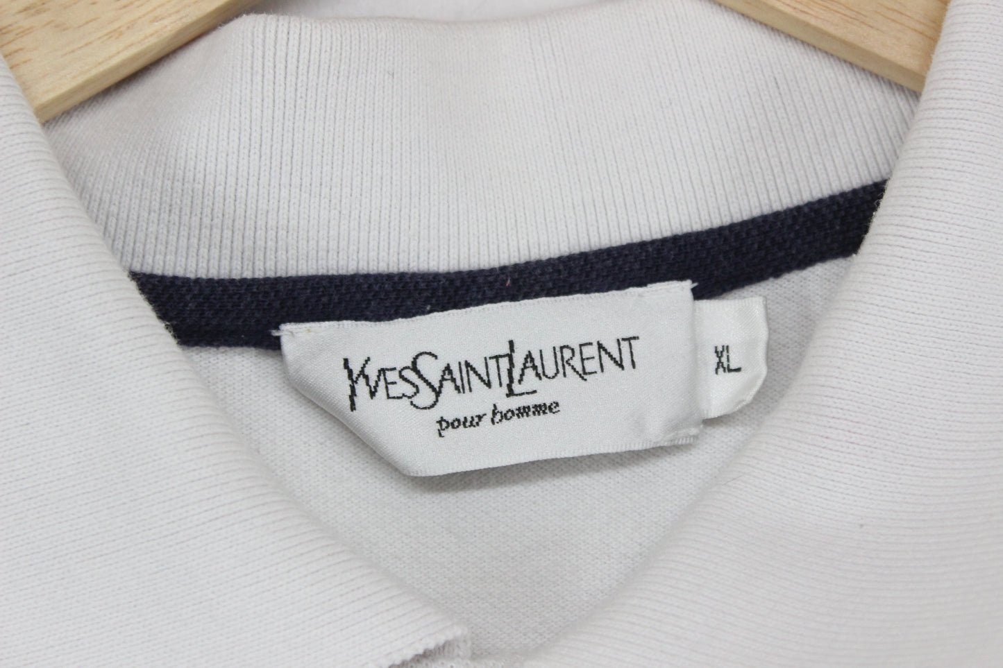 Mens Striped Polo Shirt Spell Out