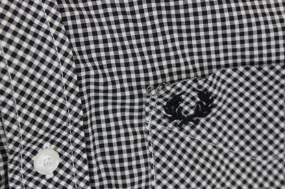 Mens Check Shirt Gingham Button Down Classic