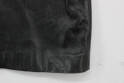 Womens Leather Overcoat Classic Long