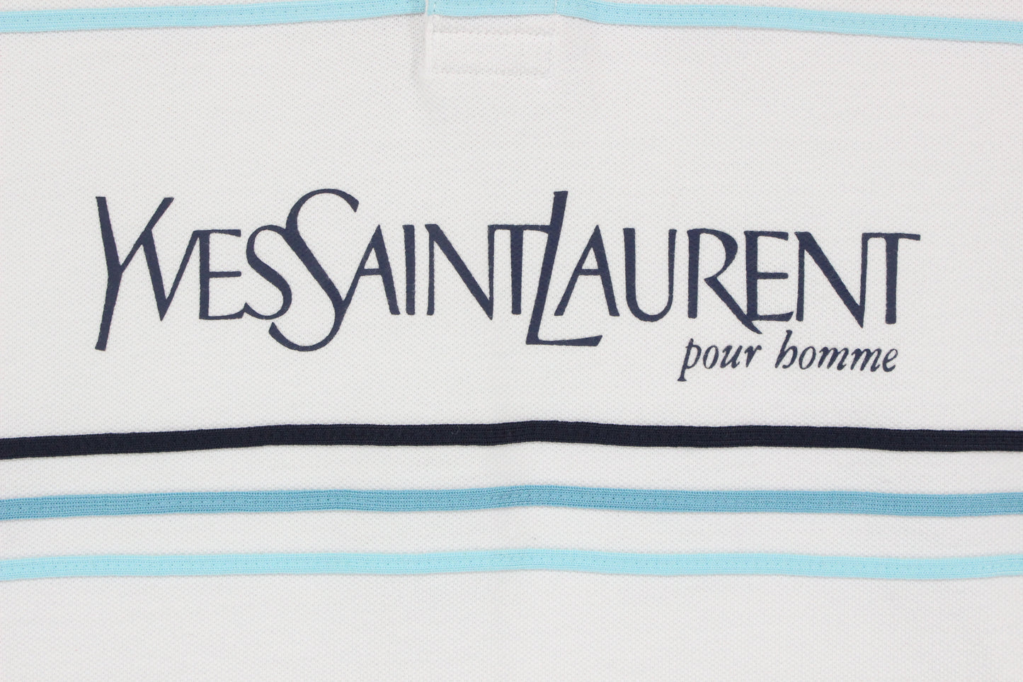 Mens Striped Polo Shirt Spell Out
