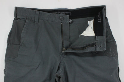 Mens Cargo Trousers Durable Workwear Ripstop Steel