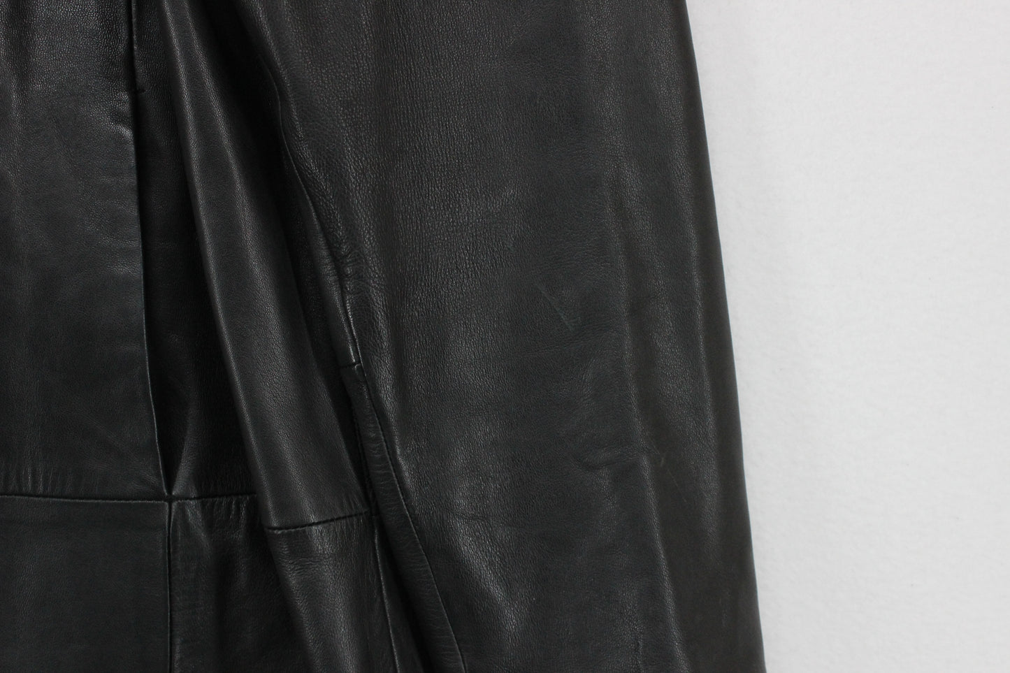 Womens Leather Overcoat Classic Long