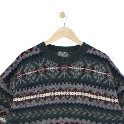 Mens Fair Isle Jumper Uk Made Wool