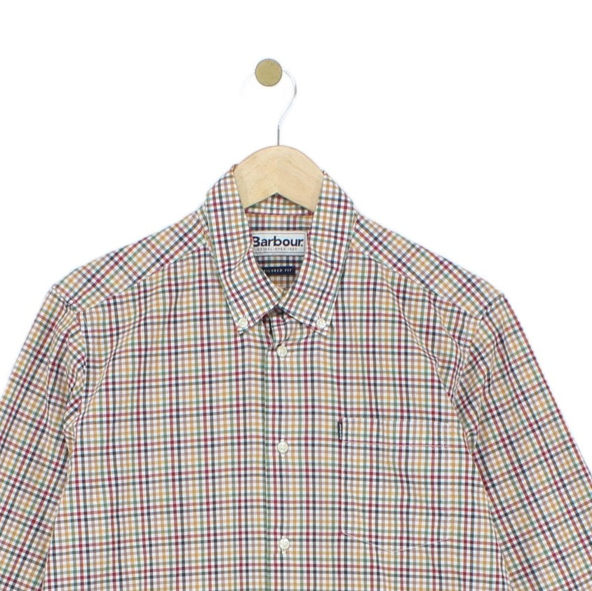 Mens Check Shirt Tailored Plaid