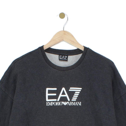 Mens Sweatshirt Logo Print Crew Neck Long Sleeve