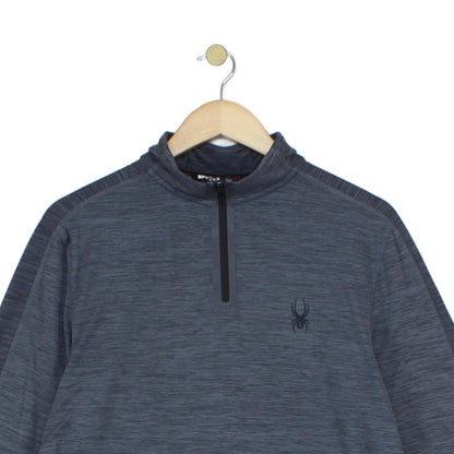 Mens 1/4 Zip Sweatshirt Activewear Long Sleeve Base Layer