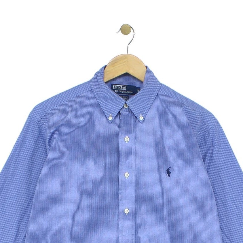 Mens Check Shirt Long Sleeve Button Down Classic