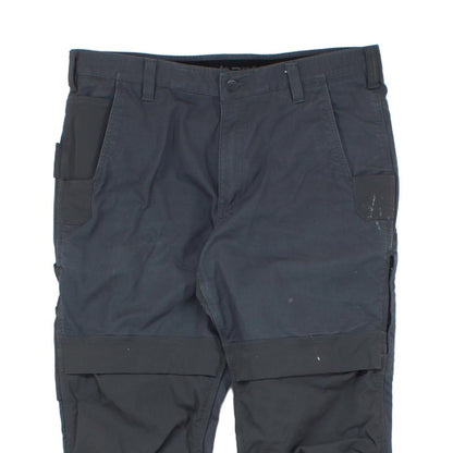 Mens Cargo Trousers Durable Workwear Ripstop Steel