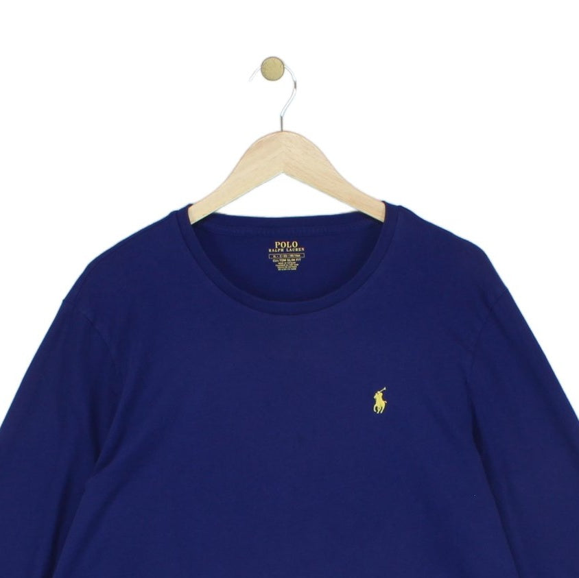 Mens T-Shirt Long Sleeve Custom Fit Logo