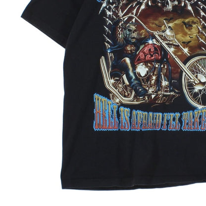 Mens Graphic T-Shirt Biker Skull