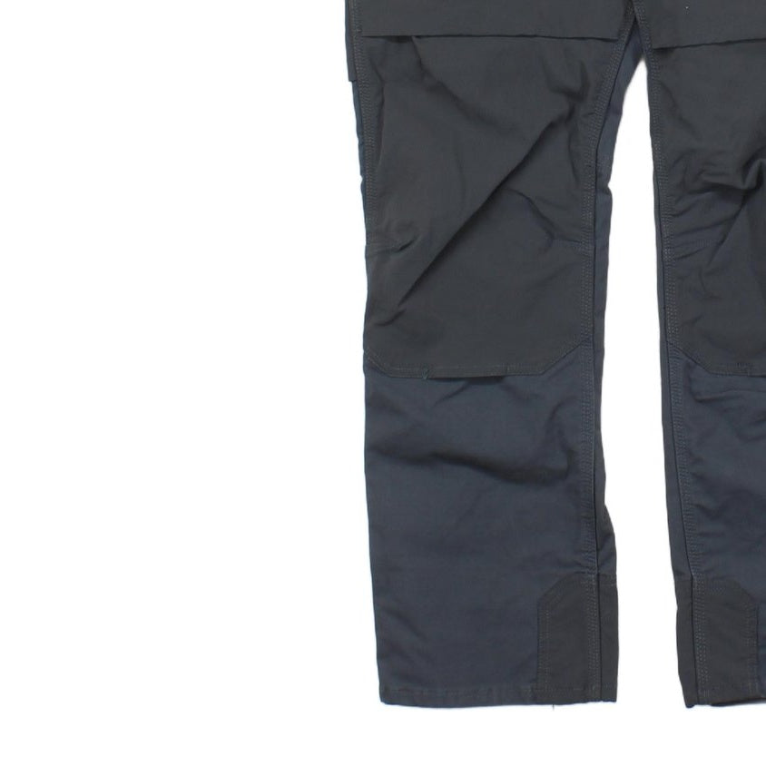 Mens Cargo Trousers Durable Workwear Ripstop Steel