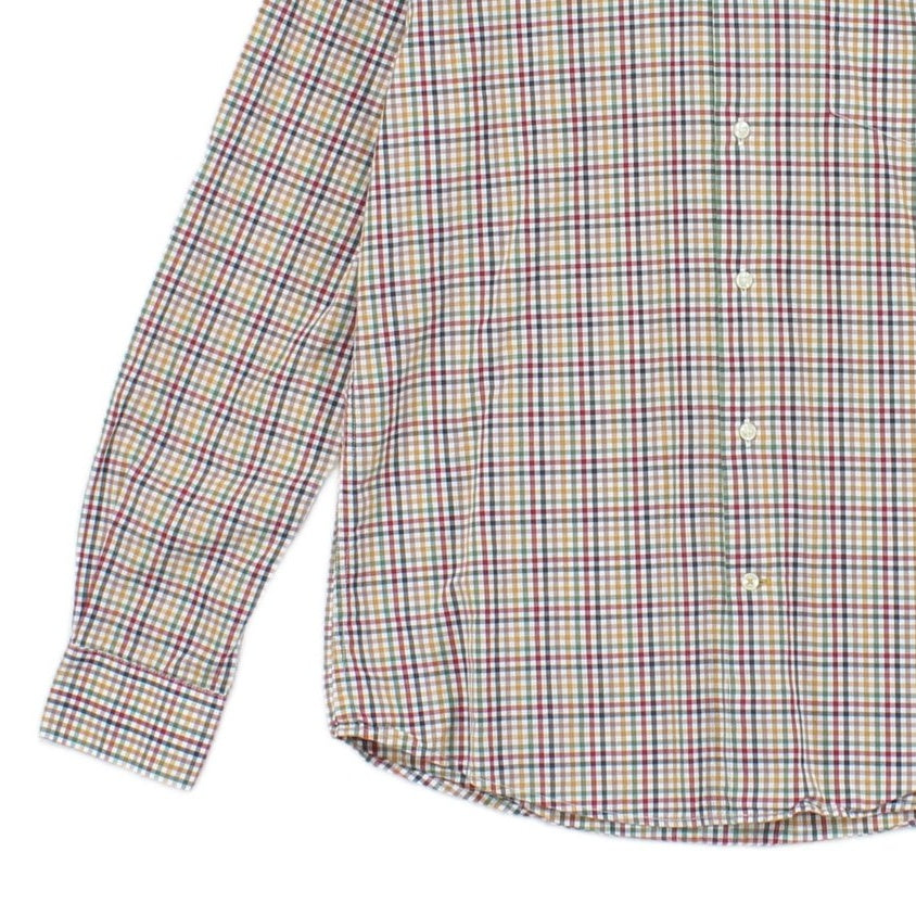 Mens Check Shirt Tailored Plaid