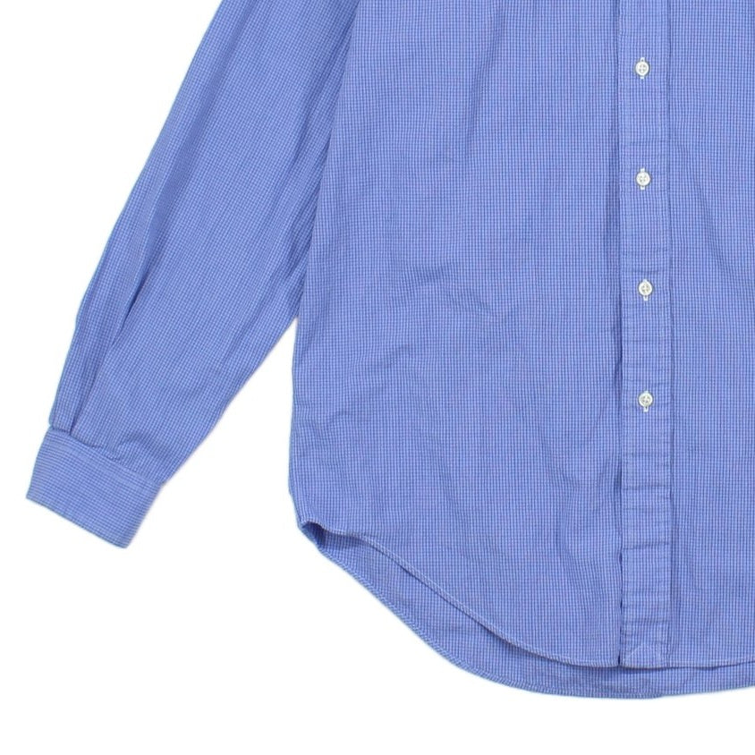 Mens Check Shirt Long Sleeve Button Down Classic