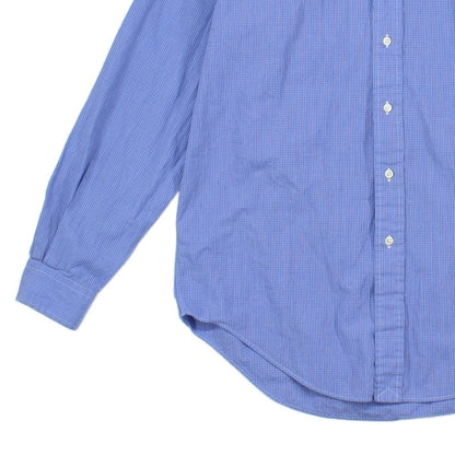 Mens Check Shirt Long Sleeve Button Down Classic