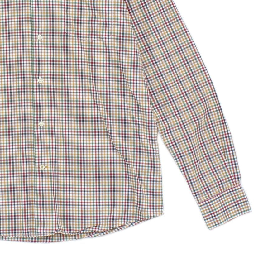Mens Check Shirt Tailored Plaid