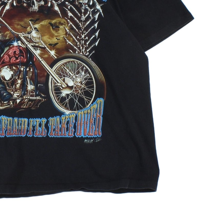 Mens Graphic T-Shirt Biker Skull