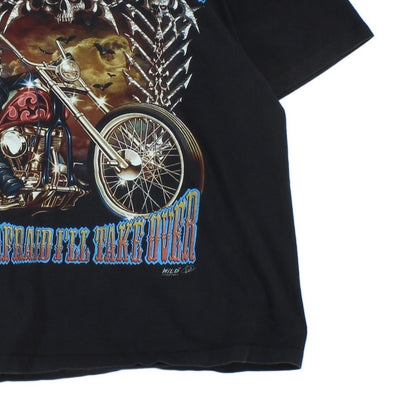 Mens Graphic T-Shirt Biker Skull