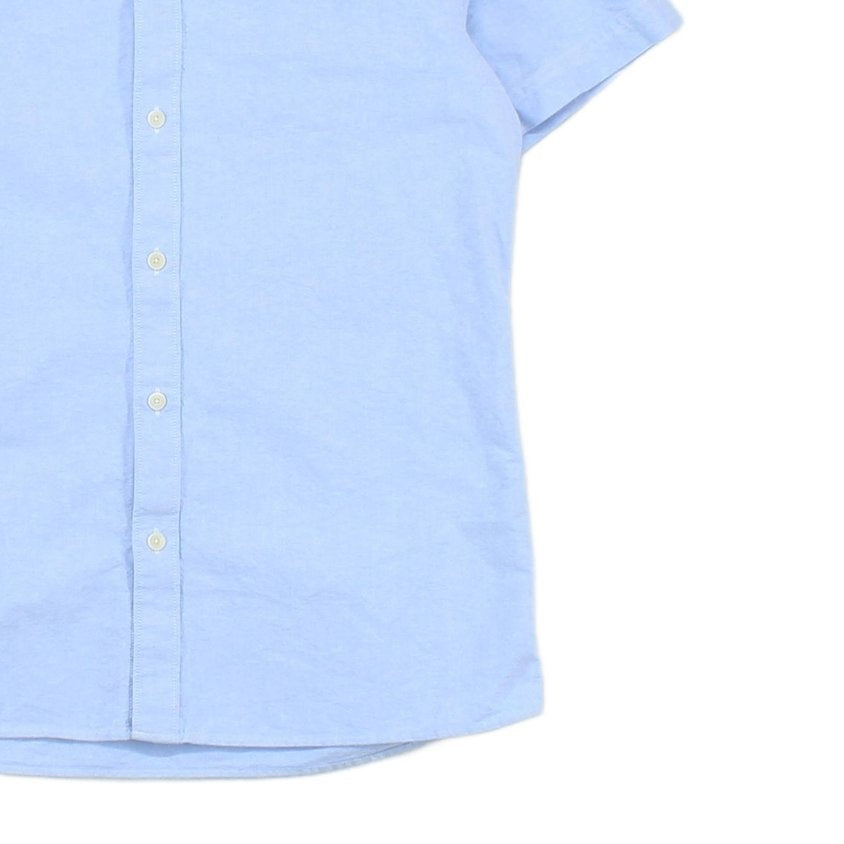Mens Shirt Short Sleeve Collared Button Up Summer