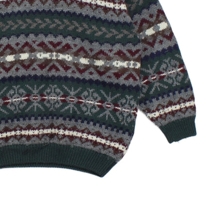 Mens Fair Isle Jumper Uk Made Wool