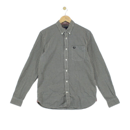 Mens Check Shirt Gingham Button Down Classic