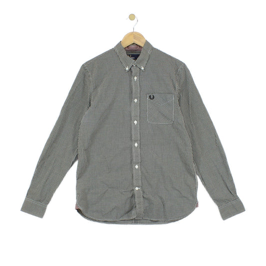 Mens Check Shirt Gingham Button Down Classic