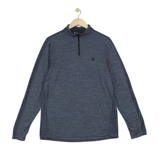 Mens 1/4 Zip Sweatshirt Activewear Long Sleeve Base Layer