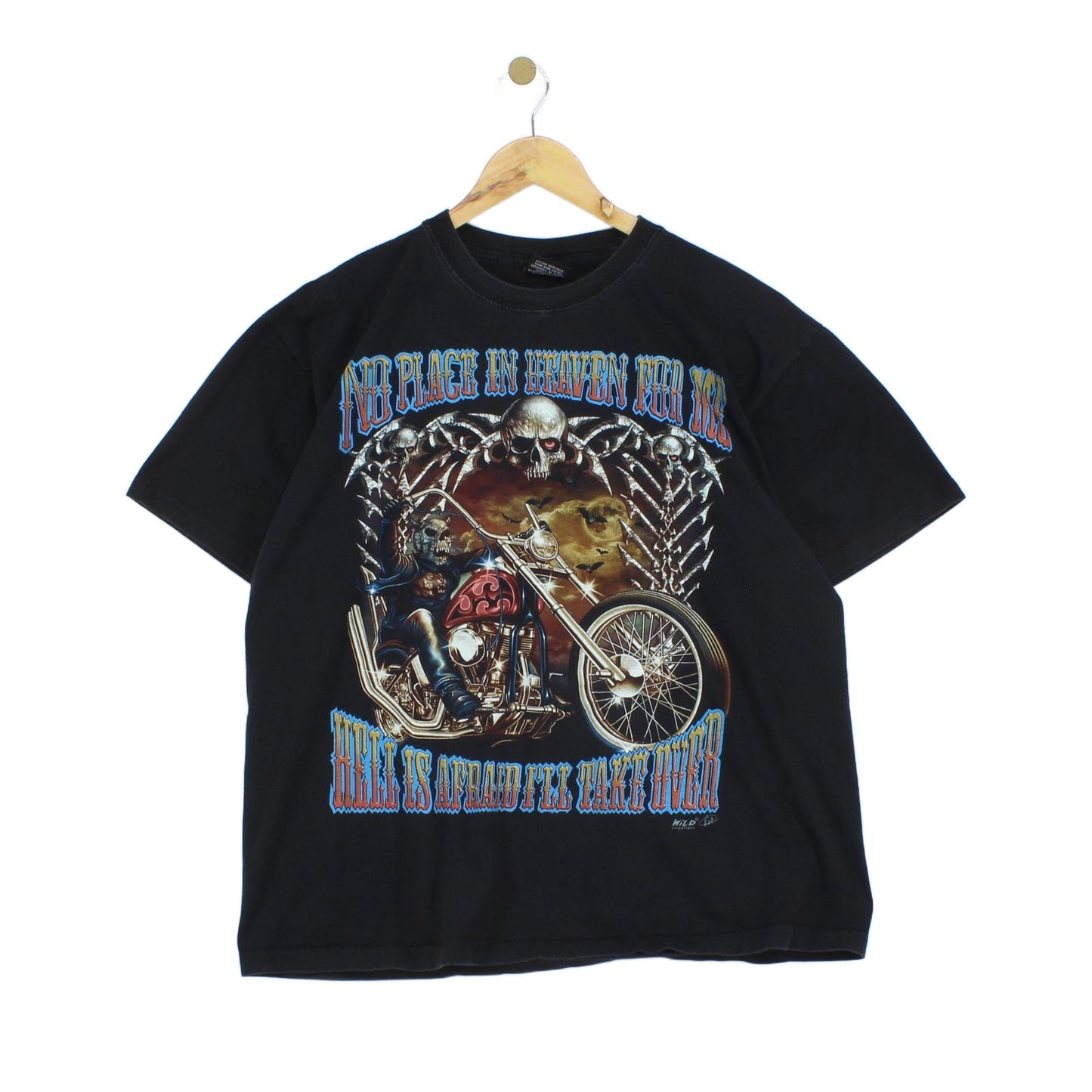 Mens Graphic T-Shirt Biker Skull
