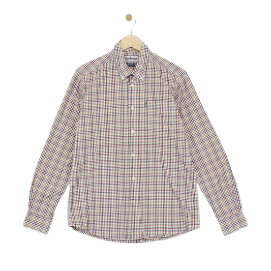 Mens Check Shirt Tailored Plaid