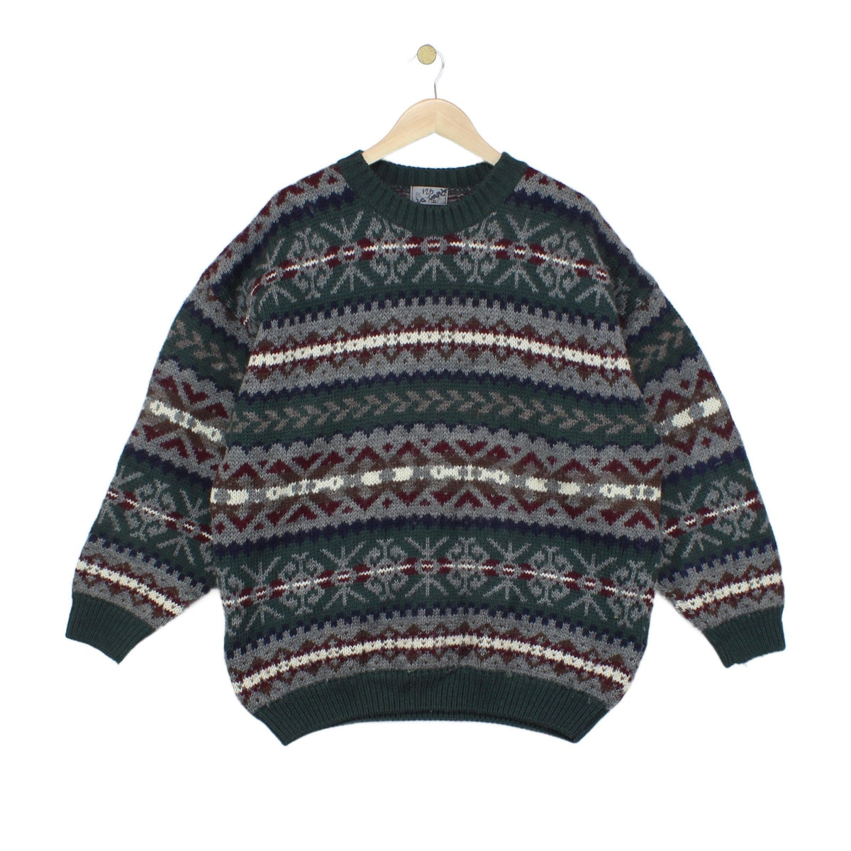 Mens Fair Isle Jumper Uk Made Wool
