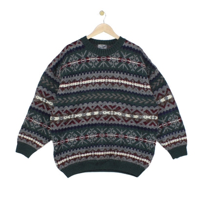 Mens Fair Isle Jumper Uk Made Wool