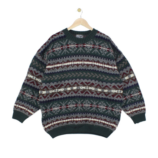 Mens Fair Isle Jumper Uk Made Wool