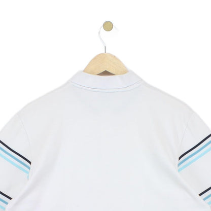 Mens Striped Polo Shirt Spell Out