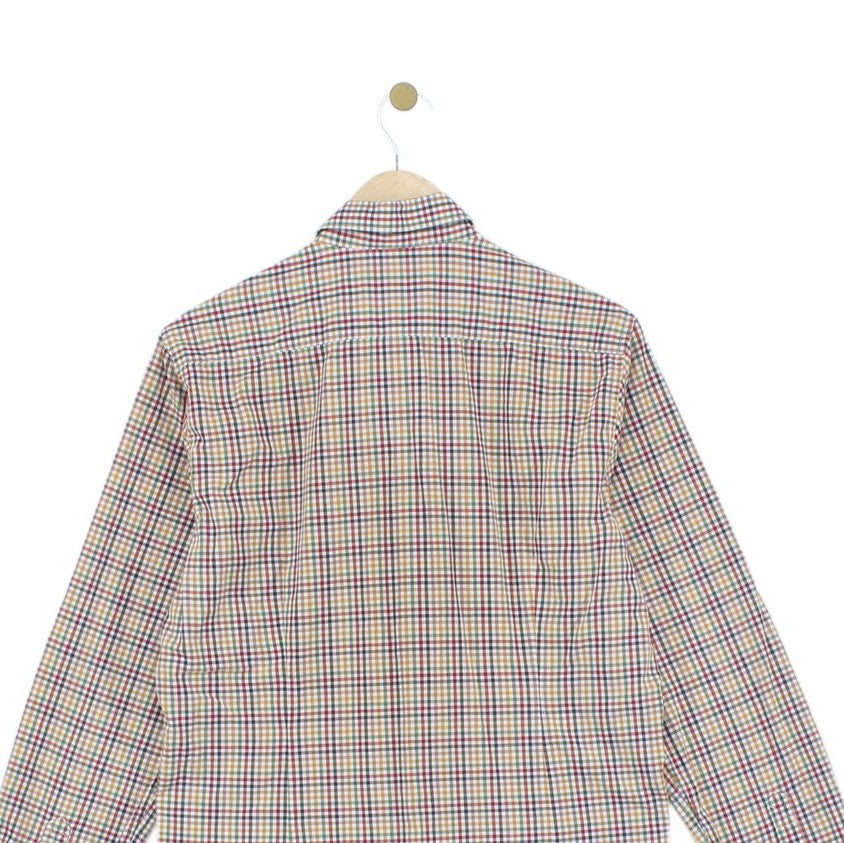 Mens Check Shirt Tailored Plaid