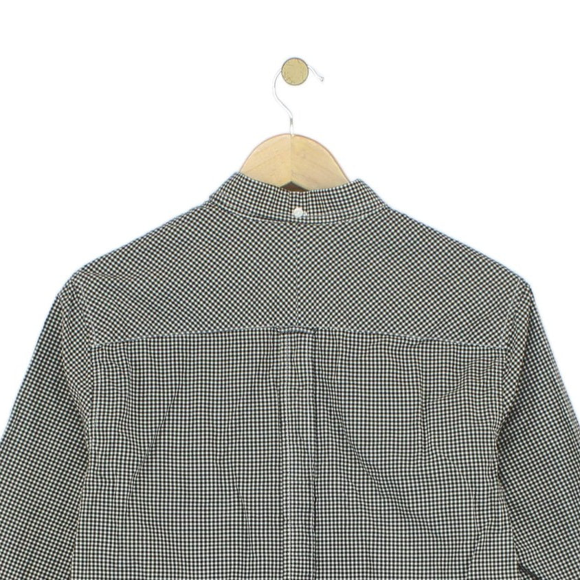 Mens Check Shirt Gingham Button Down Classic