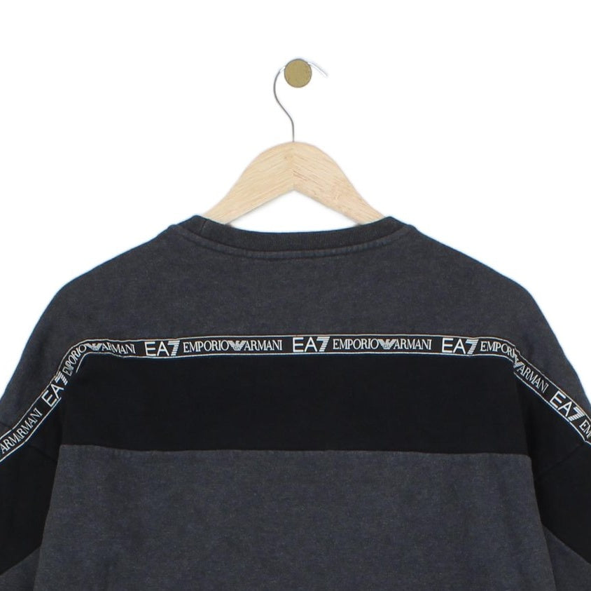Mens Sweatshirt Logo Print Crew Neck Long Sleeve