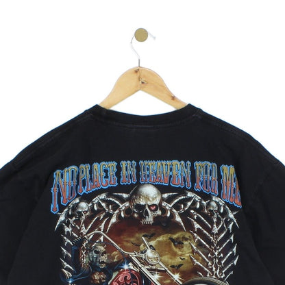 Mens Graphic T-Shirt Biker Skull