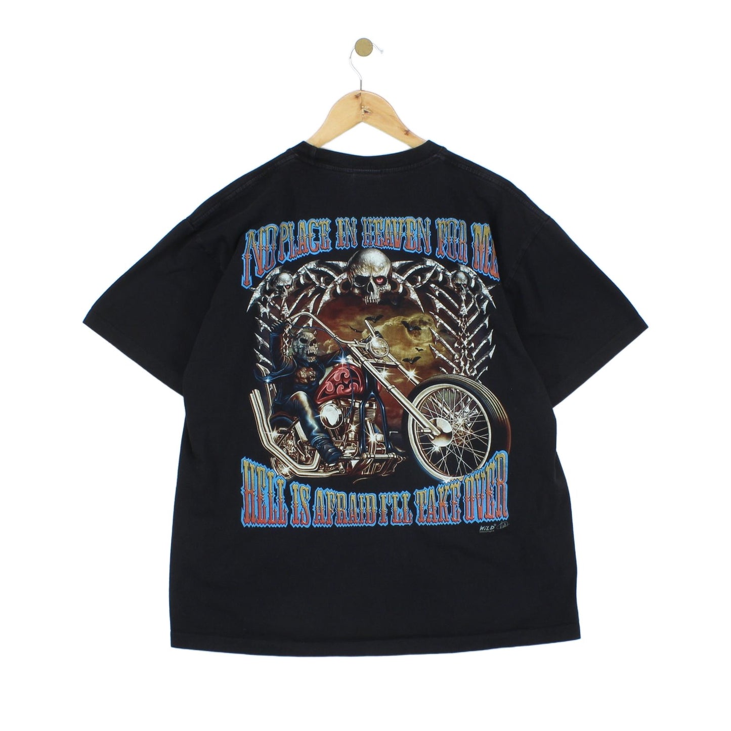 Mens Graphic T-Shirt Biker Skull