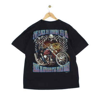 Mens Graphic T-Shirt Biker Skull