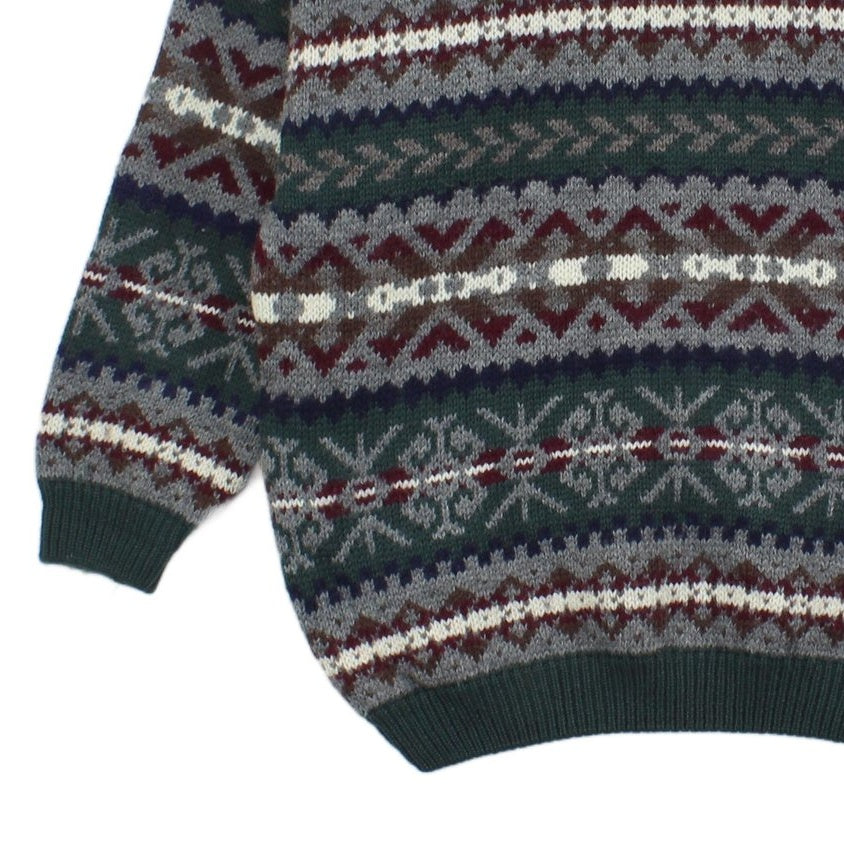 Mens Fair Isle Jumper Uk Made Wool