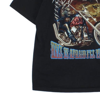 Mens Graphic T-Shirt Biker Skull
