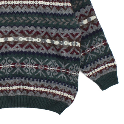 Mens Fair Isle Jumper Uk Made Wool