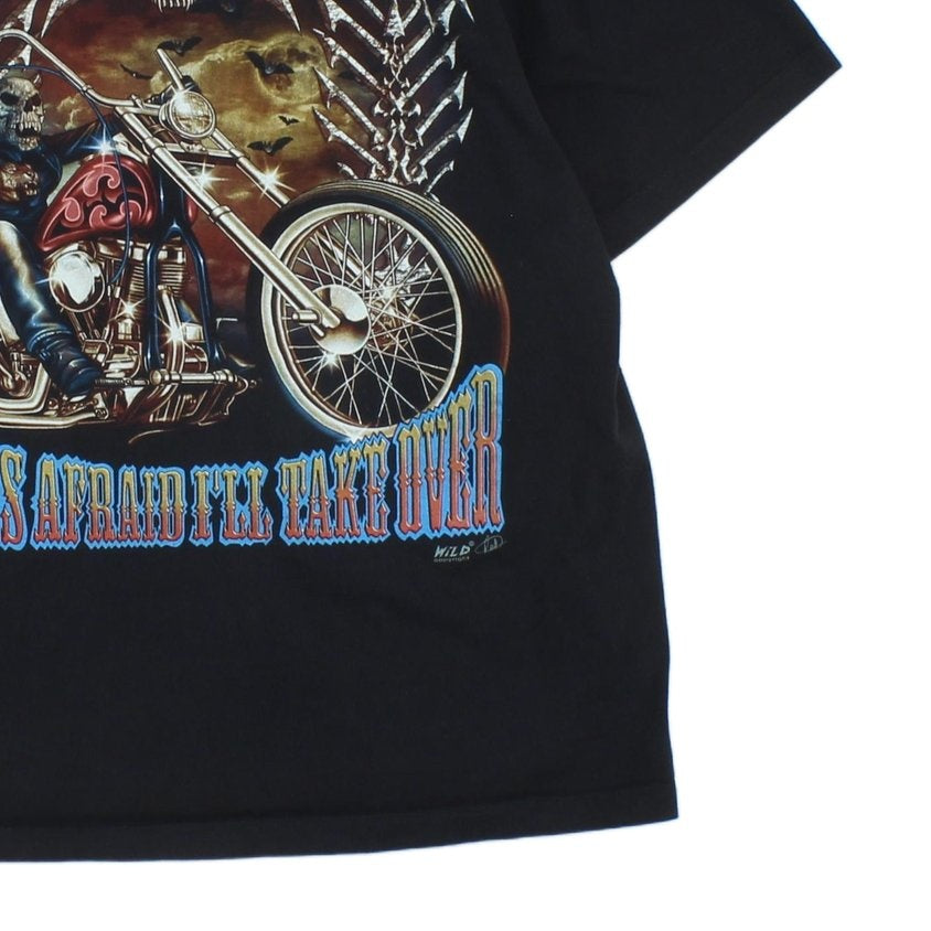 Mens Graphic T-Shirt Biker Skull
