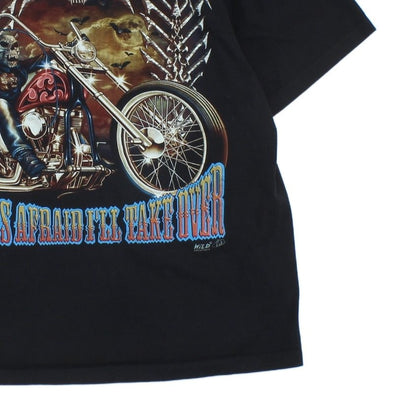 Mens Graphic T-Shirt Biker Skull