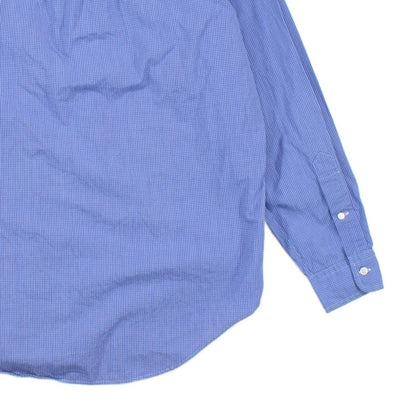 Mens Check Shirt Long Sleeve Button Down Classic