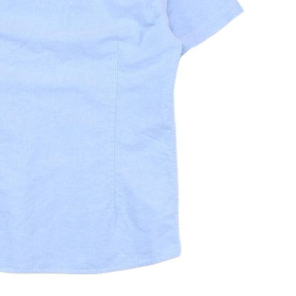 Mens Shirt Short Sleeve Collared Button Up Summer