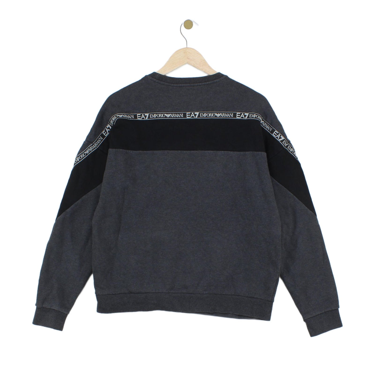 Mens Sweatshirt Logo Print Crew Neck Long Sleeve